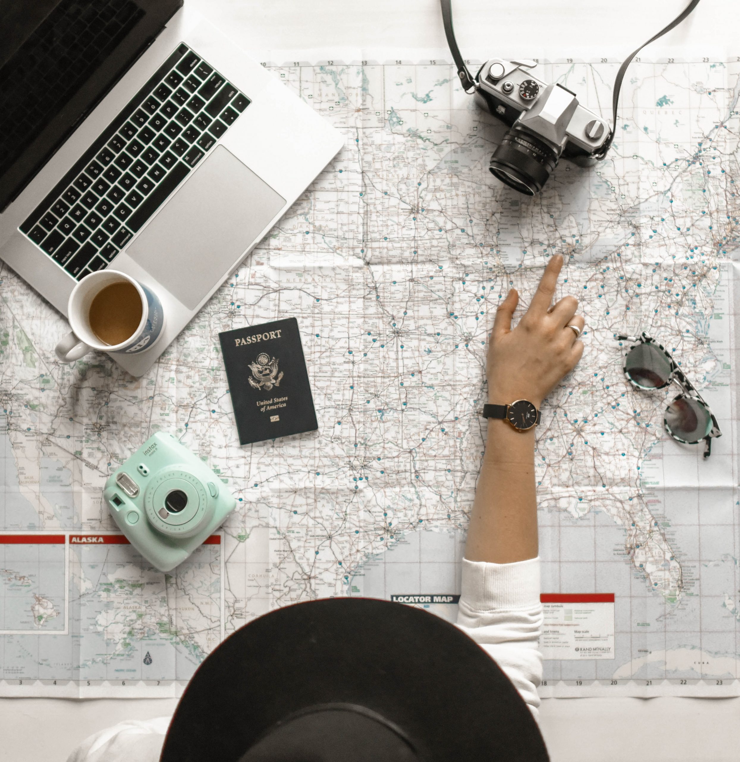 Woman with a map